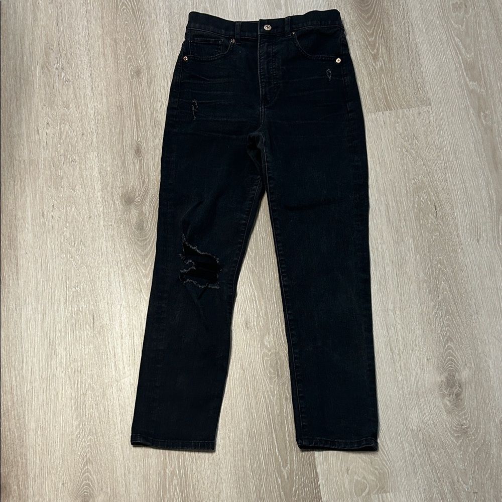 Express Slim High Rise Distressed Women Jeans Sz 4R